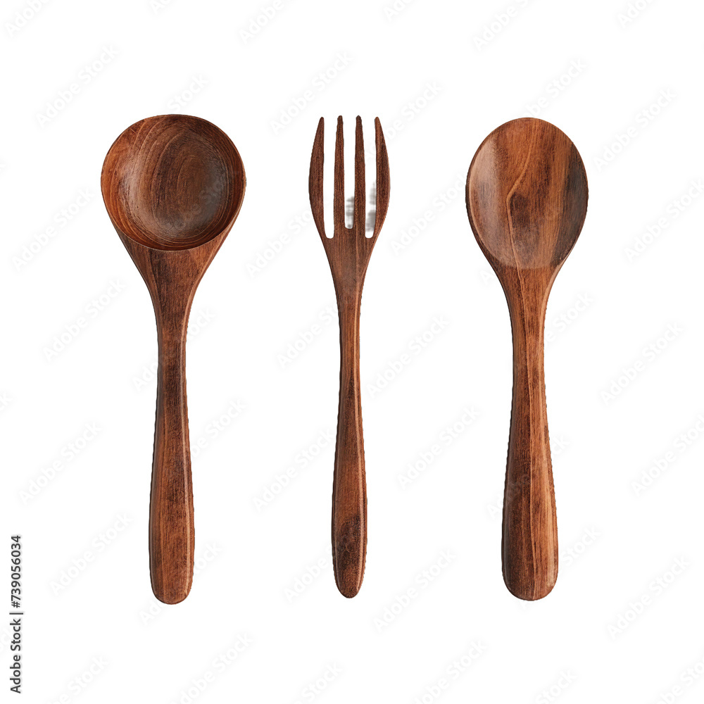 wooden Utensil set, PNG image, no background wooden Utensil set, PNG image, no background