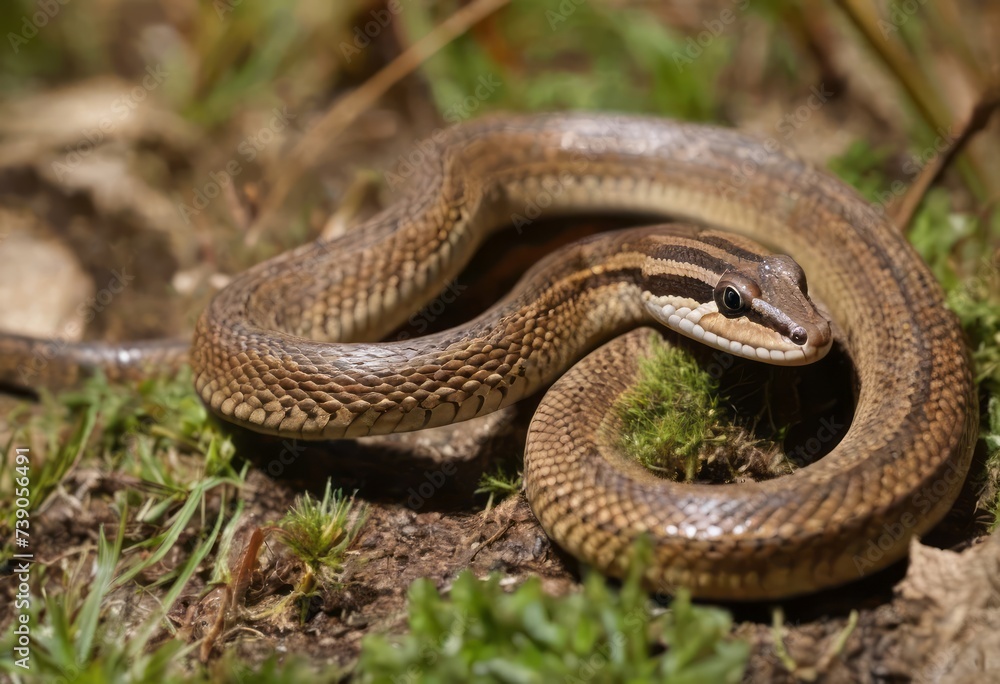 The Serene Slither of a Forest Snake The Serene Slither of a Forest Snake