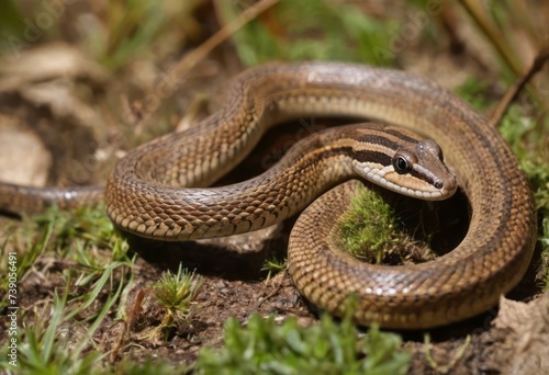 The Serene Slither of a Forest Snake