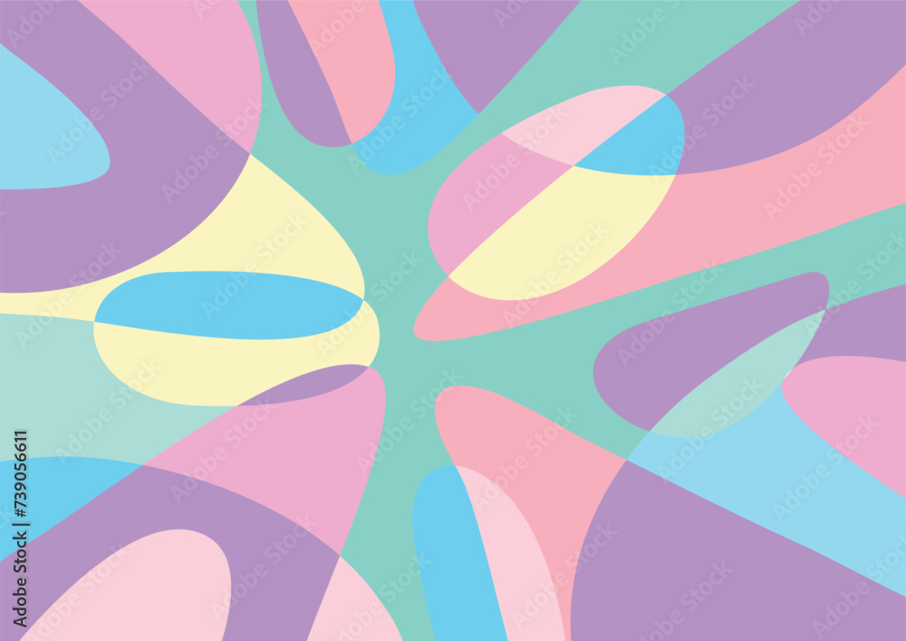 Pastel color abstract graphic background Vector 