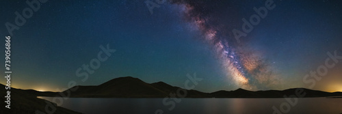 Galactic Splendor The Milky Way Above Duolun Lake, Inner Mongolia photo