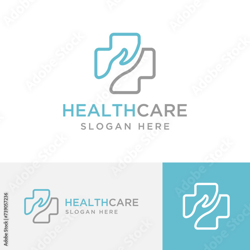 medicine health care logo design vector illustration