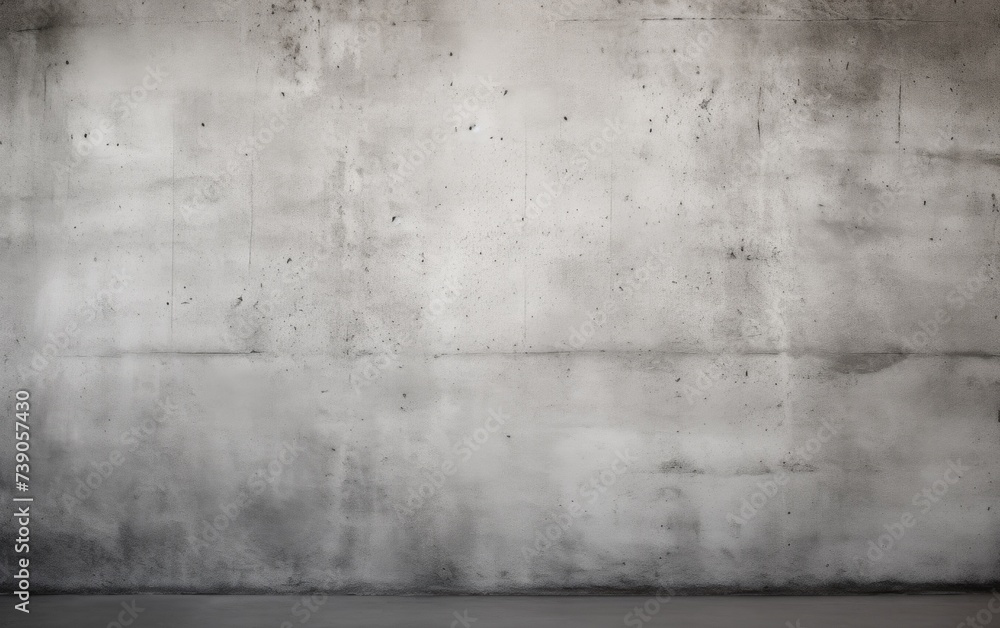 An empty room with a concrete wall and floor. Generative AI. An empty room with a concrete wall and floor. Generative AI.