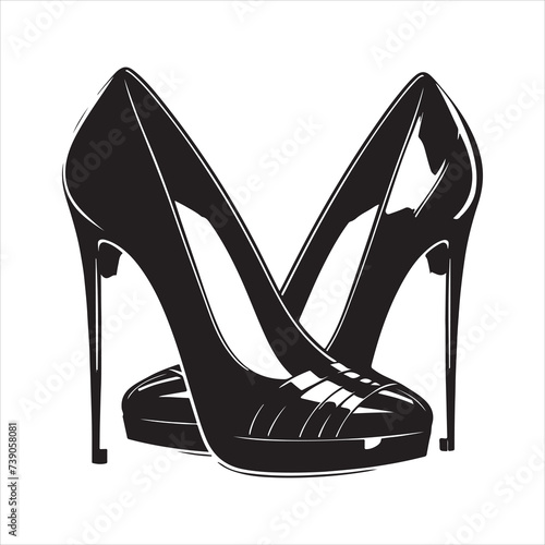 high heels vector