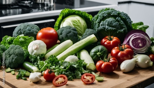  Fresh produce ready for a healthy meal