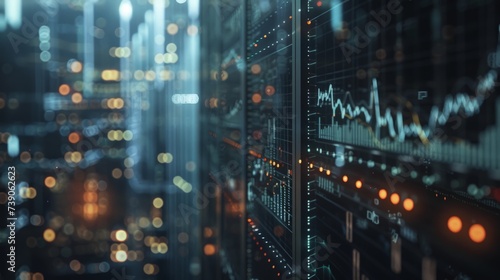 Stock market graphs monitoring