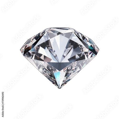 A large, clear diamond is the centerpiece of this image, shining brightly png / transparent