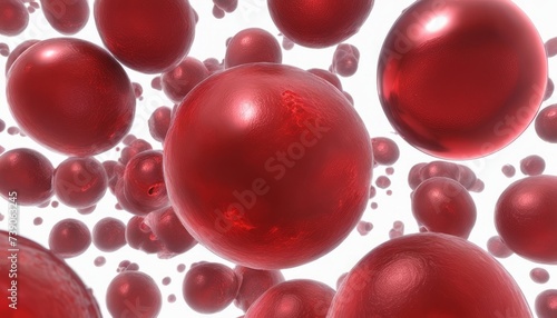  Vibrant red bubbles in a cluster, perfect for visual impact