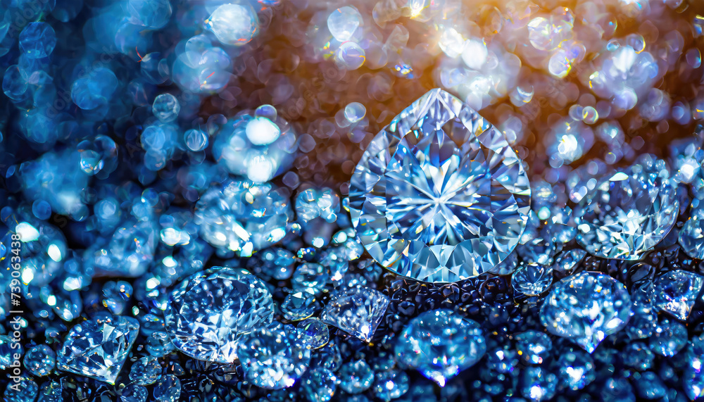 Diamonds can be used for background or wallpaper, backdrop; so beautiful and refreshing, Generated AI Diamonds can be used for background or wallpaper, backdrop; so beautiful and refreshing, Generated AI