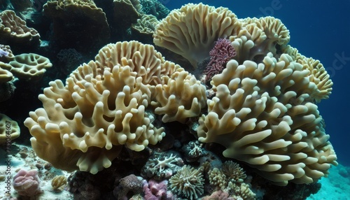  Underwater Paradise - A close-up view of vibrant coral reefs