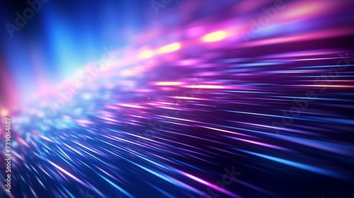 Futuristic abstract technology background featuring vibrant glowing lines.