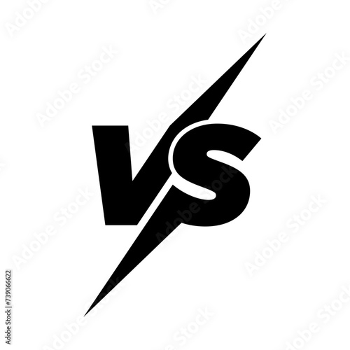 Versus logo. VS letters for sports, fight, competition, battle, match, game. Vector icon.