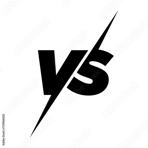 Versus logo. VS letters for sports, fight, competition, battle, match, game. Vector icon.