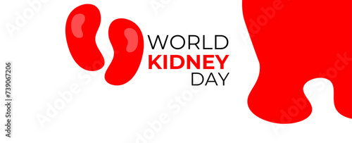 world kidney day campaign, world kidney day awareness program, world kidney day logo. concept poster, banner, cover, brochure, flyer, background. The national kidney month. vector illustration.