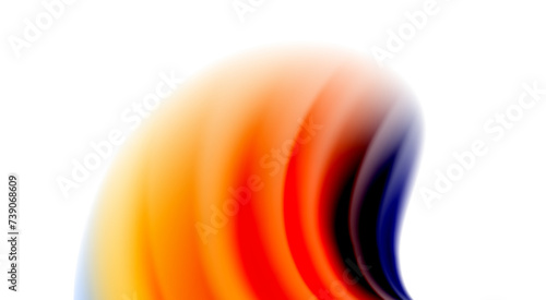 Color mixing liquid rainbow shape background