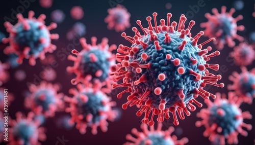  Viral outbreak - A microscopic view of a pandemic threat