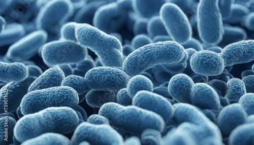  Microscopic view of bacteria in a petri dish