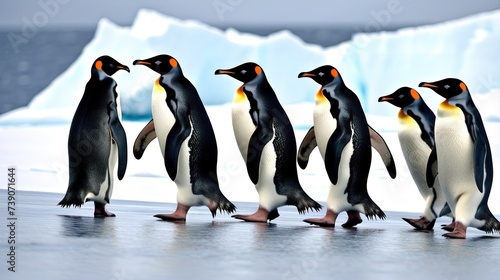 penguins in polar regions photo