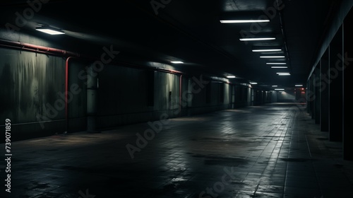 Image of empty underground corridor. © kept
