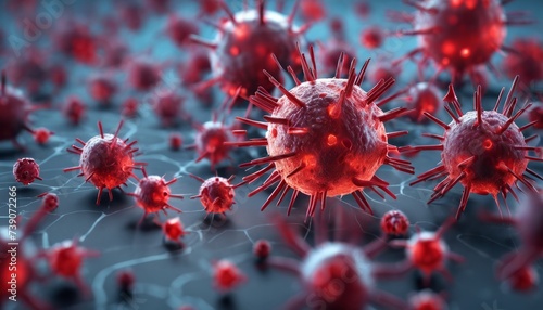  Viral outbreak - A microscopic view of a pandemic threat