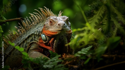Image of iguana in its natural habitat.
