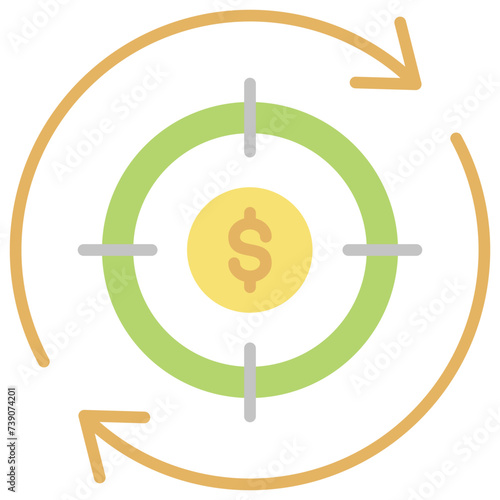 Consolidate Debt  Flat Icon
