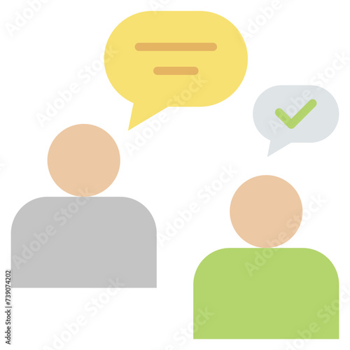 Negotiate Flat Icon