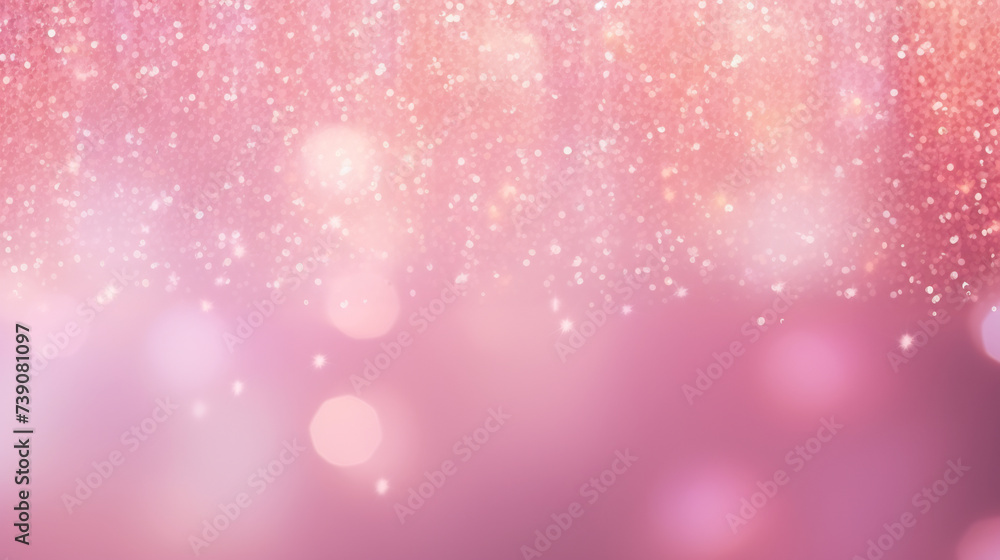 Elegant Dreamy Unfocused Lights In The Shape Of Circles Of Light Pink Background