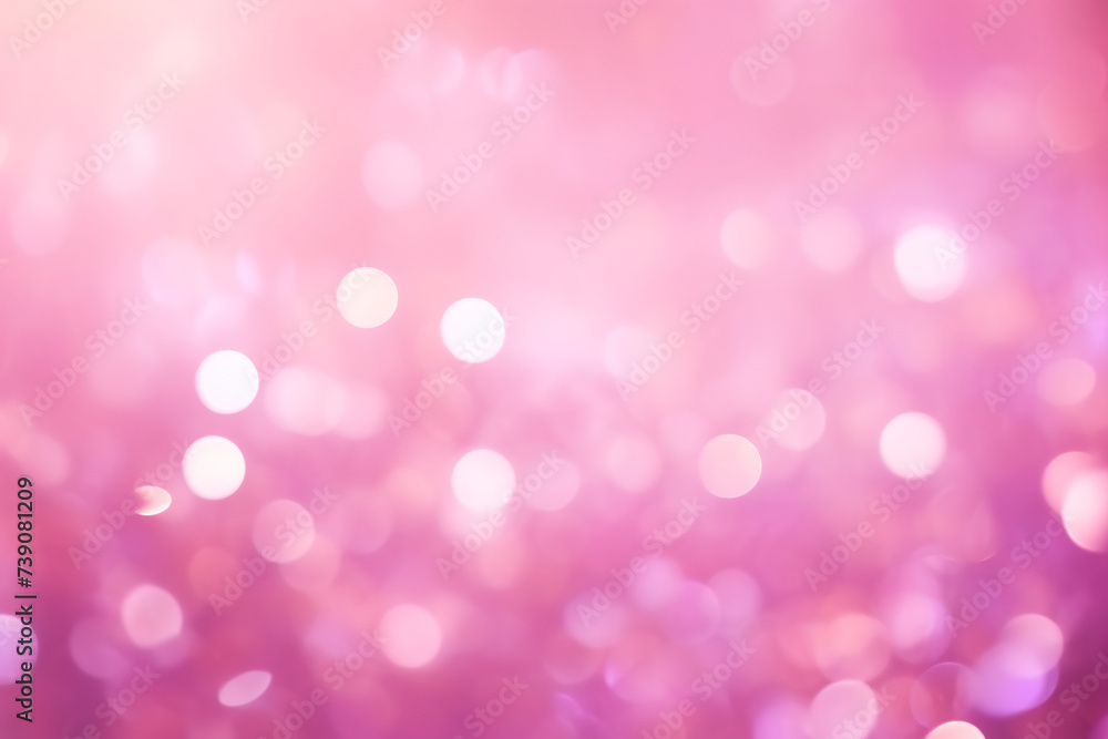 Elegant Dreamy Unfocused Lights In The Shape Of Circles Of Light Soft Pink Background