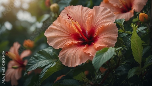 red hibiscus flower © Ghost