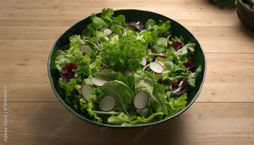 Freshly prepared salad, ready to be enjoyed! Freshly prepared salad, ready to be enjoyed!