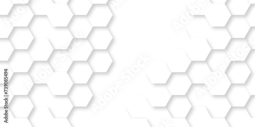 	
White Hexagonal Background. Luxury White Pattern. Vector Illustration. 3D Futuristic abstract honeycomb mosaic white background. geometric mesh cell texture. modern futuristic wallpaper.
