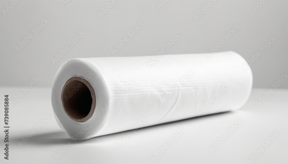 A roll of pristine white paper, ready for use A roll of pristine white paper, ready for use