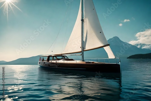 sailboat on the sea © Muhammd