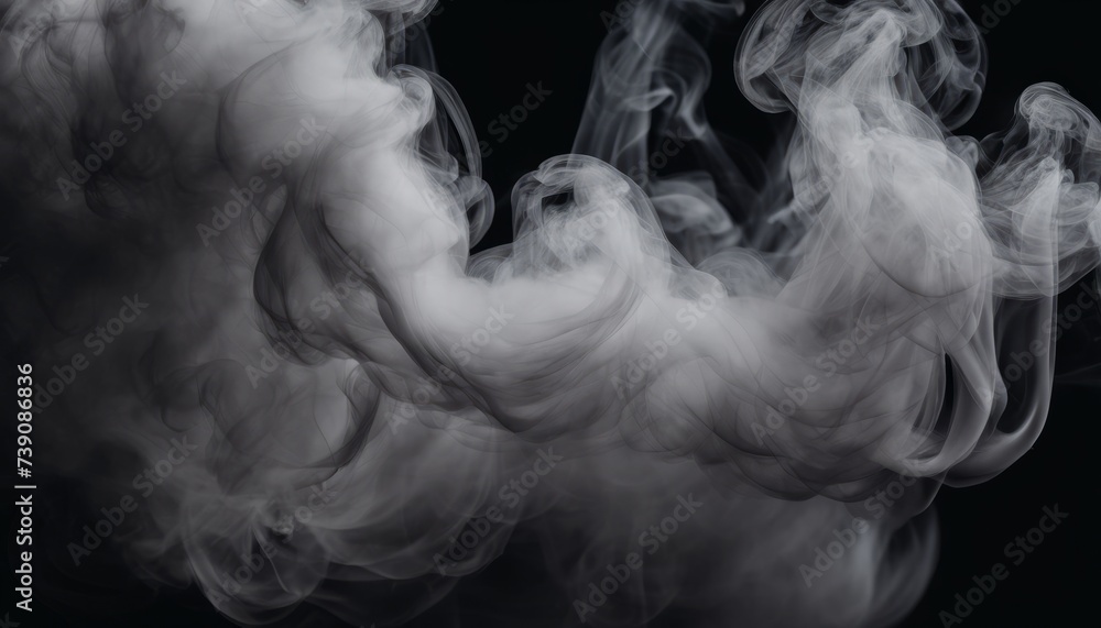  Mysterious smoke, a silhouette of intrigue