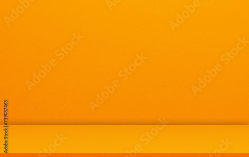 Yellow Background Orange Wall Studio 3d Room Solid Kitchen Podium Bg Floor Backdrop Product Scene Shadow Loft Stage Orange Summer Platform Gold Interior Abstract Mockup Tropical Cement Minimal Marble