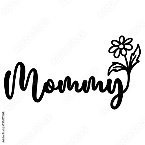 Mommy with Flower