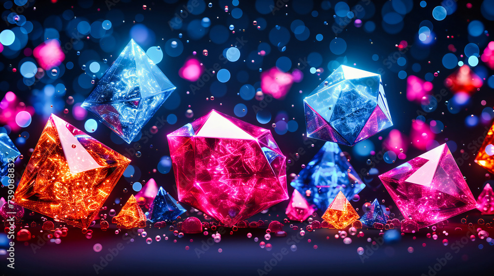 Crystal Elegance: The Luxurious Depths of Gemstones, Sparkling with Unearthed Beauty and the Richness of Color Crystal Elegance: The Luxurious Depths of Gemstones, Sparkling with Unearthed Beauty and the Richness of Color