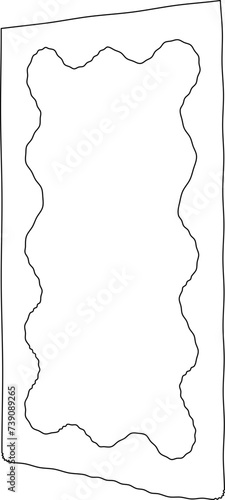 Line art abstract furniture
