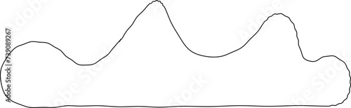 Line art abstract furniture