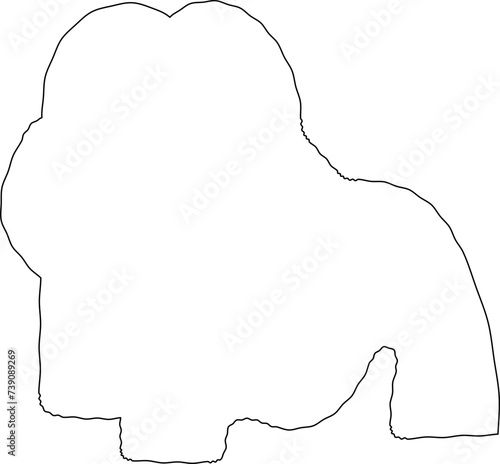 Line art abstract furniture