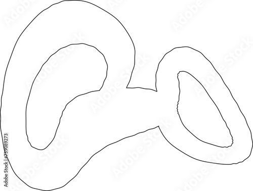 Line art abstract furniture