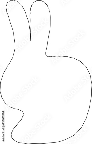 Line art abstract furniture
