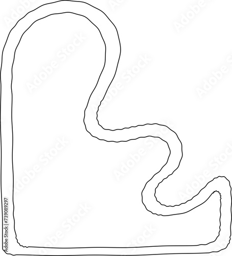 Line art abstract furniture