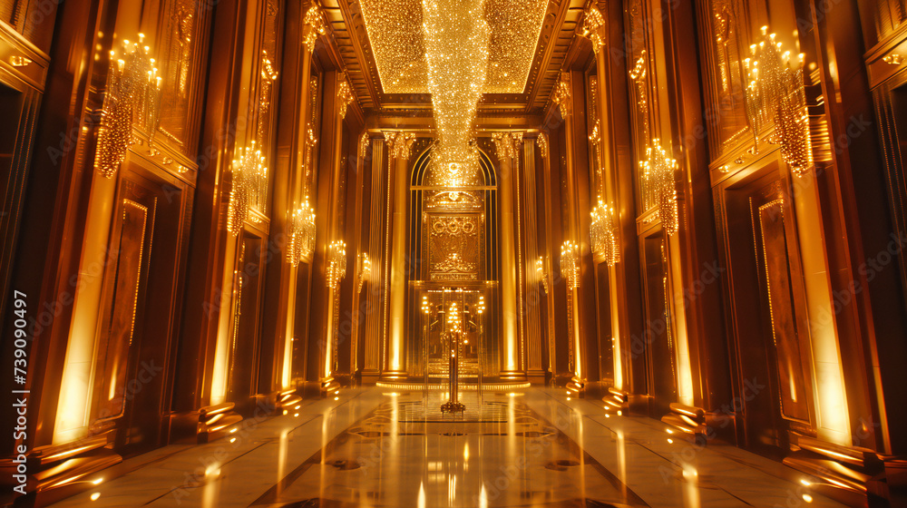Fototapeta premium Sacred Echoes: A Journey Through the Architectural Marvels of Asia, Where Tradition Meets the Golden Hues of Devotion and Culture