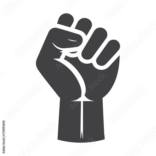 fist bump and hand illustration. freedom concept. vector fist icon. Vector fist power. Isolated background.