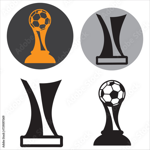 trophy icon vectors illustration symbol design template