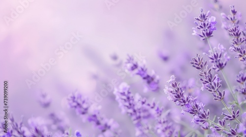 Soft lavender single color background  tranquil and spring-like with text space.