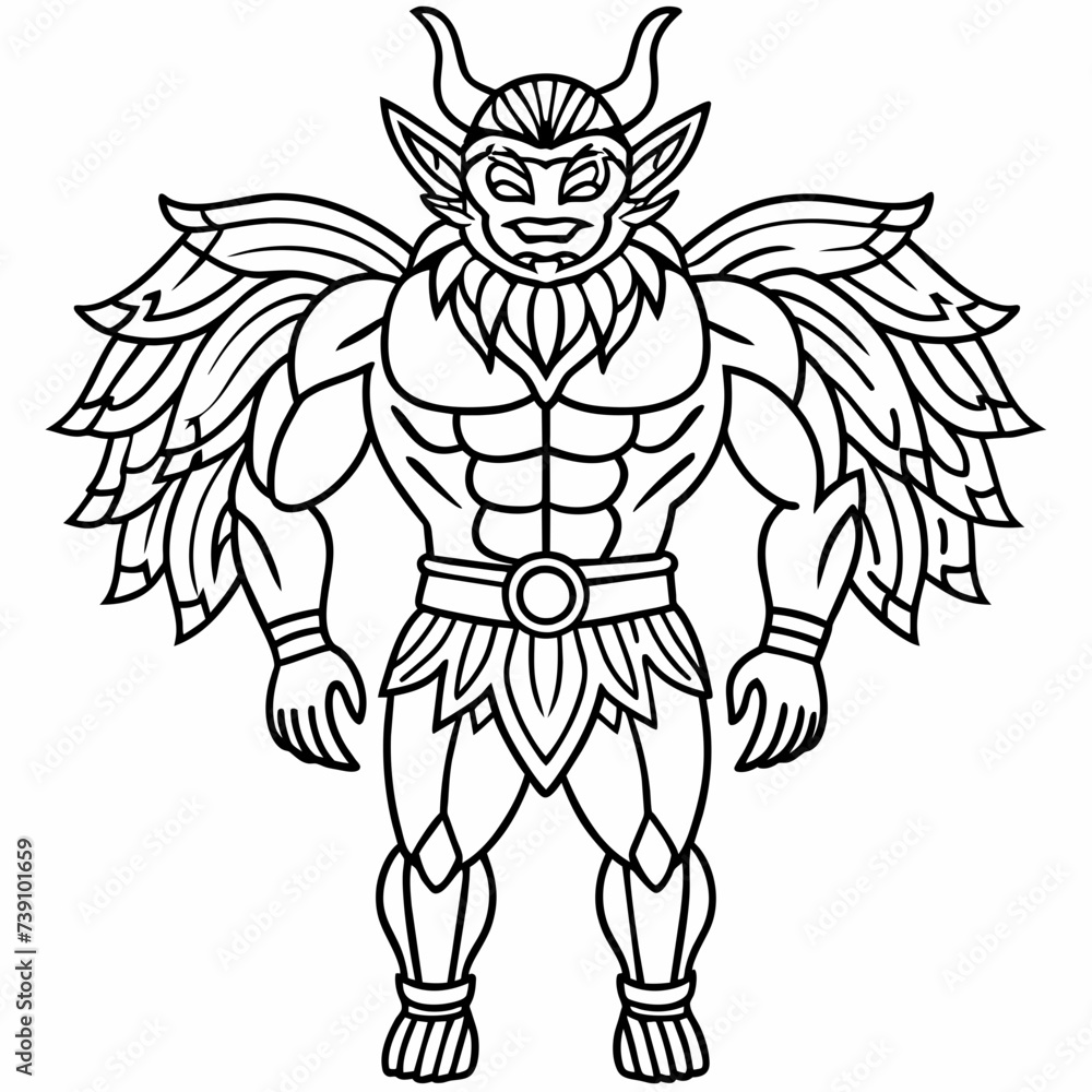 Fototapeta premium Mythological creature reimagined in a modern setting