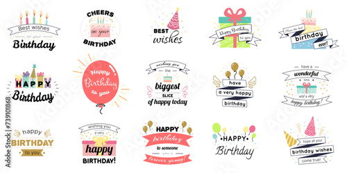 Canvas Print Happy birthday